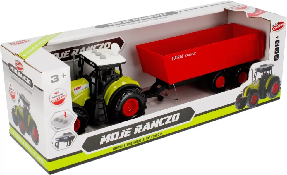 Traktor z akcesoriami Moje Ranczo - tantis.pl