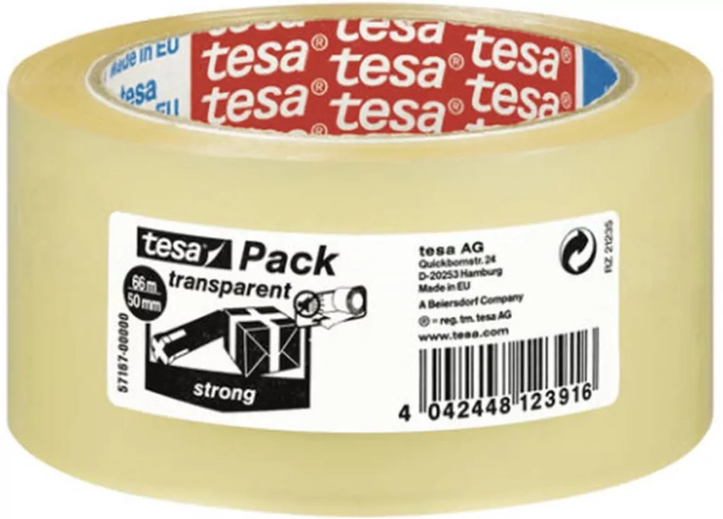 Taśma Pakowa 50mmx66m, Tesa Strong - tantis.pl