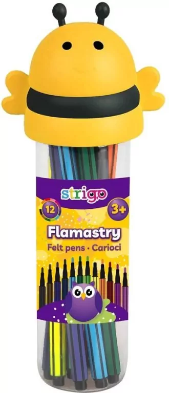 Flamastry. Pszczółka. 12 kolorów - tantis.pl