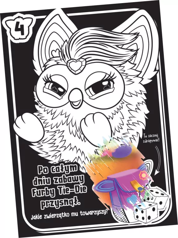 Furby. Zdrapuj, koloruj, naklejaj - tantis.pl
