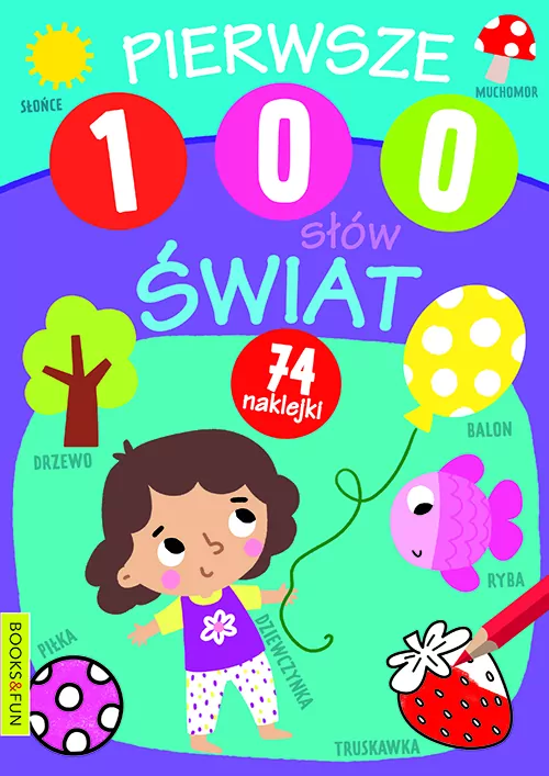 Pierwsze 100 słów. Świat z naklejkami - tantis.pl