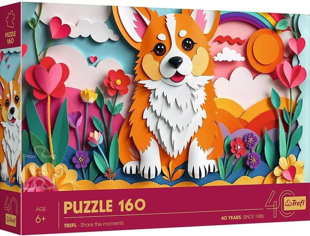 Puzzle 160 Paper Art: Piesek TREFL - tantis.pl