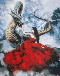 Diamentowa mozaika. Mistyczne spotkanie 40x50cm