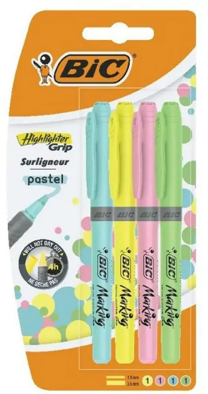 Zakreślacz Highlighter Grip. Pastelowe kolory - tantis.pl