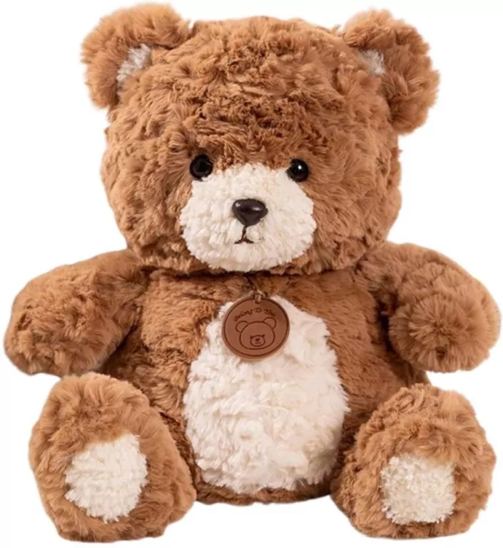 Miś pluszowy z medalionem brązowy 25cm - tantis.pl