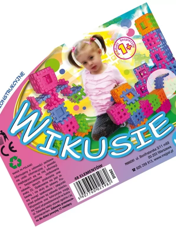 Tupiko. Klocki konstrukcyjne Wikusie, 48 elementów - tantis.pl