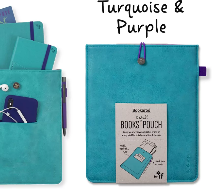 Bookaroo Books & Stuff - etui na książkę turkus - tantis.pl