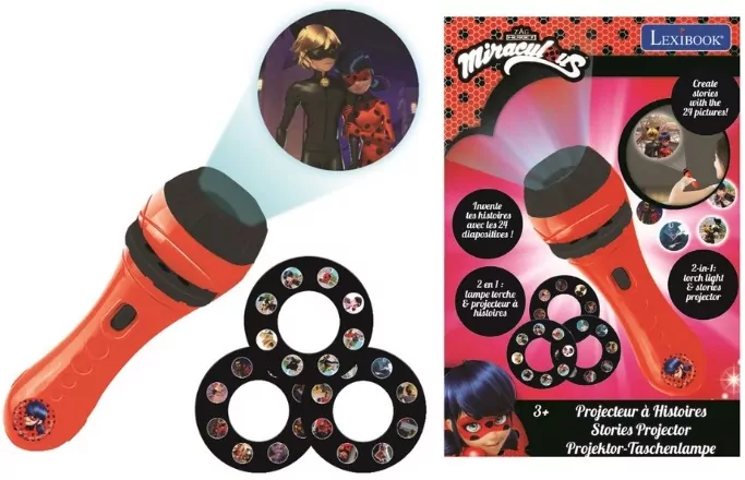 Latarka z projektorem Miraculous - tantis.pl