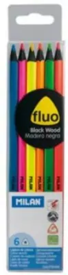 Kredki trójkątne Fluo 6 kolorów MILAN