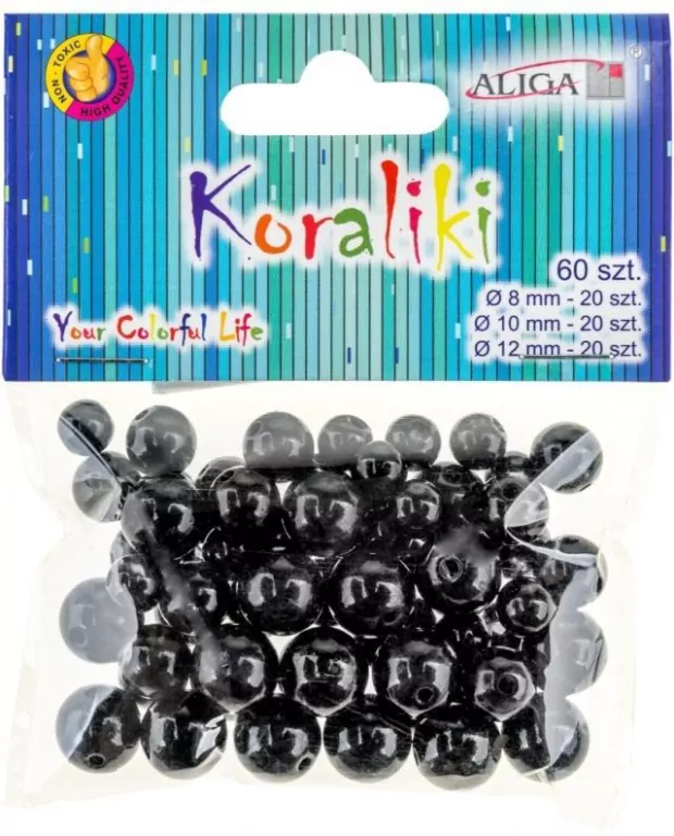 Koraliki plastikowe 60szt - tantis.pl