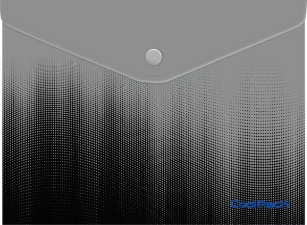 Koperta na dokumenty na zatrzask A4 Coolpack Gradient Grey - tantis.pl