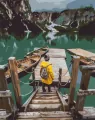 Malowanie po numerach - Nad jeziorem Braies 40x50 - tantis.pl