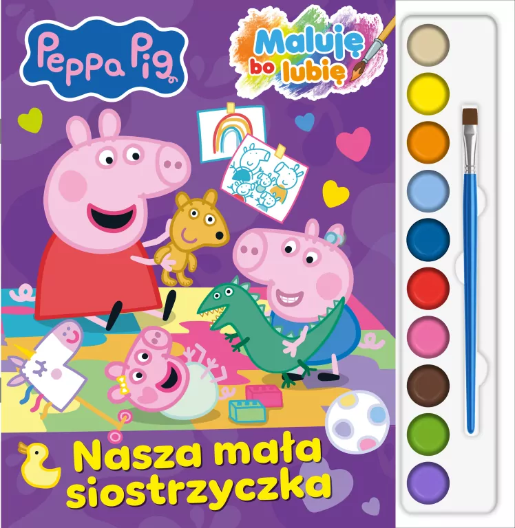 Nasza mała siostrzyczka. Świnka Peppa Pig. Maluję Bo Lubię - tantis.pl