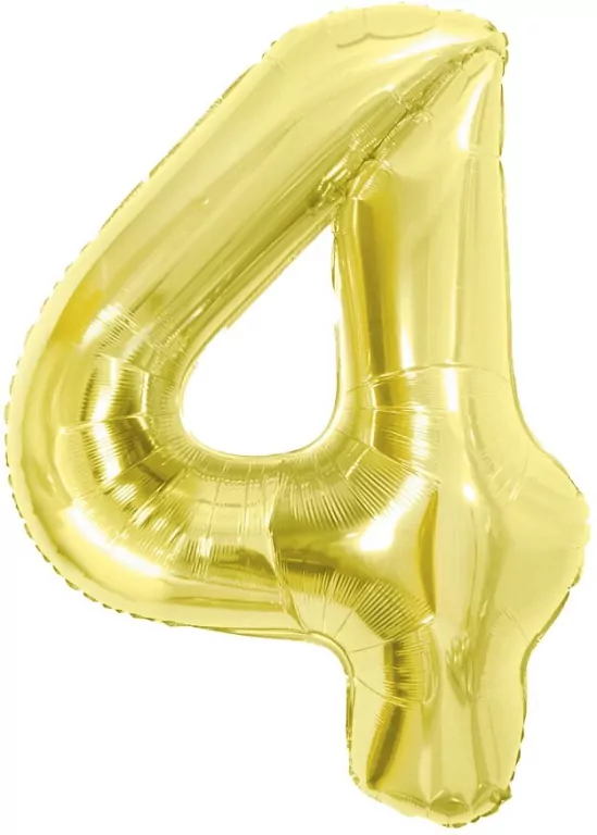 Balon foliowy B&C 4 Light gold 85cm - tantis.pl