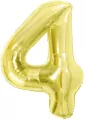 Balon foliowy B&C 4 Light gold 85cm - tantis.pl