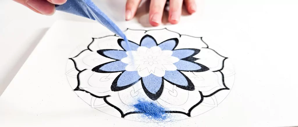 Piaskowe Malowanki Mandala 1 Sand Art - tantis.pl