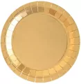 Talerzyki papierowe złote 18cm - tantis.pl