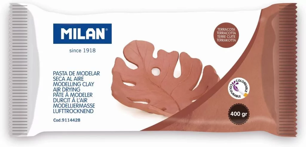 MILAN. Glina do modelowania 400g, brązowa - tantis.pl