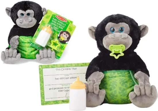 Maskotka młody goryl z certyfikatem m&d