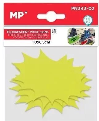 Etykiety cenowe fluorescencyjne żółte 100x65mm - tantis.pl