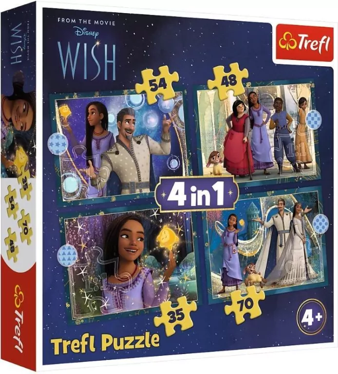 Puzzle 4w1 Marzenia się spełniają TREFL - tantis.pl