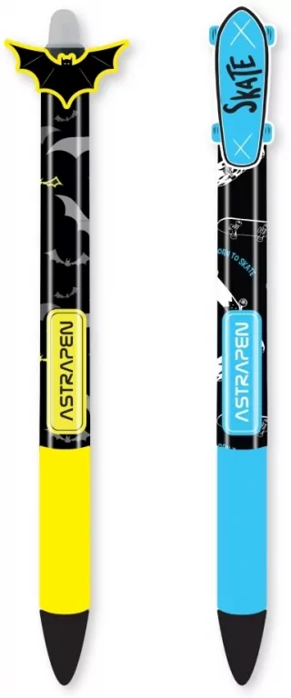 Długopis automatyczny wymazywalny. Astrapen. Oops Skate i Bats 2 szt. - tantis.pl