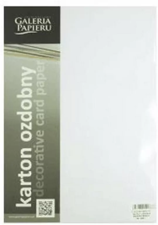 Karton ozdobny A4, biały 250G, gładki 20 arkuszy - tantis.pl