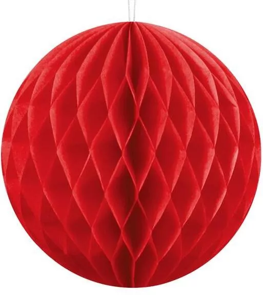 Kula bibułowa czerwony 10cm - tantis.pl
