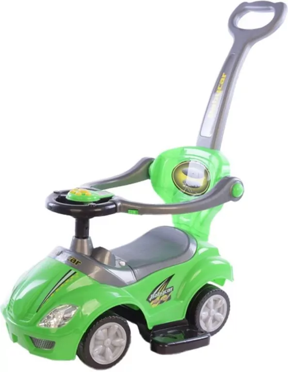 Jeździk z rączką 3w1 Mega Car zielony - tantis.pl