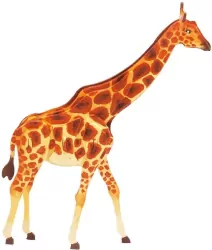 Puzzle drewniane 3D Do Malowania Żyrafa