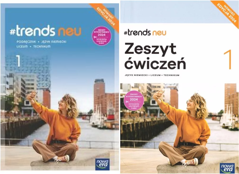 Pakiet:  #trends neu 1. Podręcznik / Zeszyt ćwiczeń do języka niemieckiego dla liceum ogólnokształcącego i technikum - tantis.pl