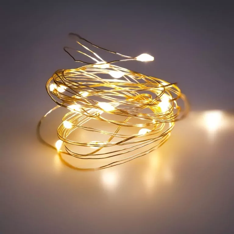 Lampki led na druciku (20 lampek) - tantis.pl