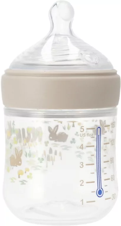 NUK. For Nature. Butelka ze smoczkiem. 150 ml. Króliczki - tantis.pl