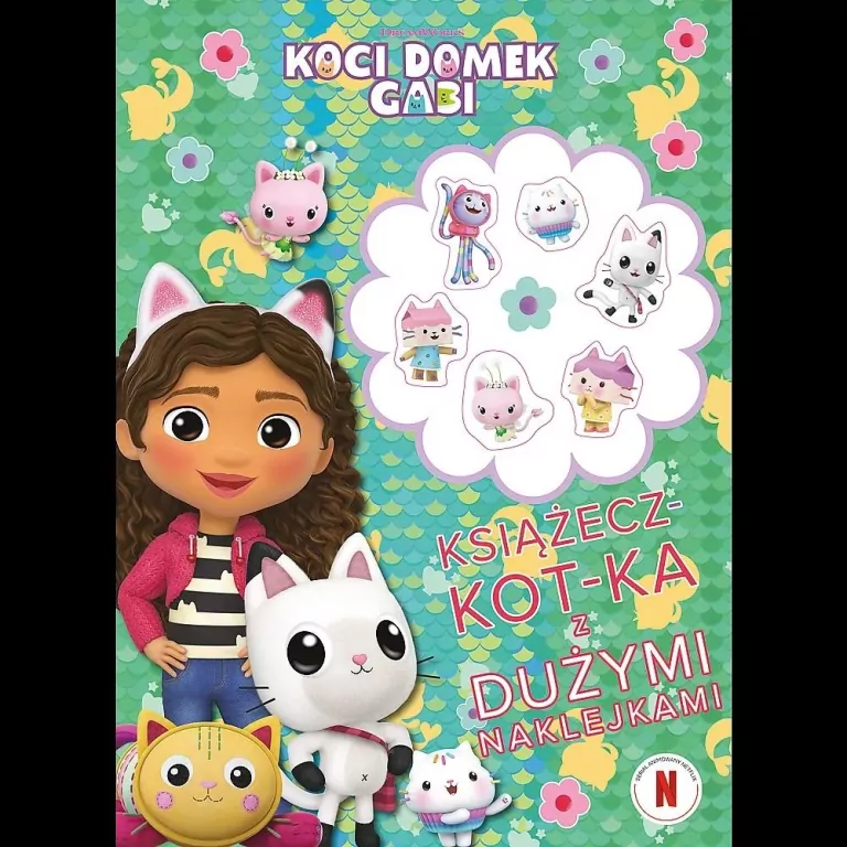 Koci Domek Gabi. Książecz-kot-ka z naklejkami - tantis.pl