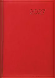 Kalendarz 2027 tygodniowy czerwony