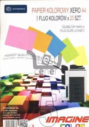 Papier ksero A4. 5 fluo kolorów - tantis.pl