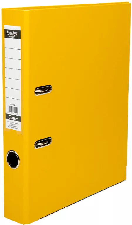 Bantex. Segregator A4 Budget 5cm, żółty - tantis.pl