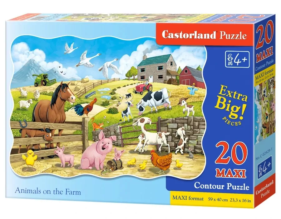 Puzzle 20 maxi. Animals on the Farm - tantis.pl