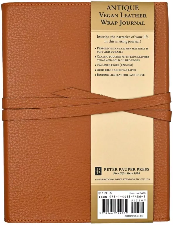 Notatnik wiązany ze sztucznej skóry - tantis.pl