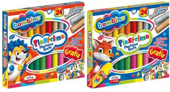 Plastelina Bambino z podkładką do prac plastycznych