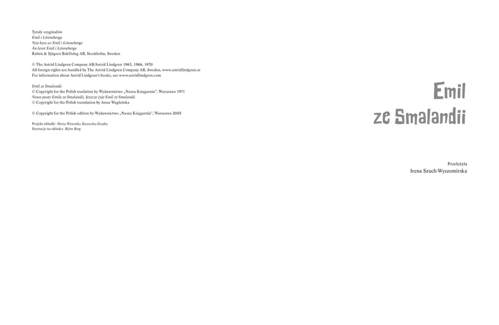 Przygody Emila ze Smalandii - tantis.pl