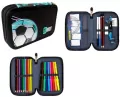 Piórnik podwójny z wyposażeniem PC4 Neon Football - tantis.pl