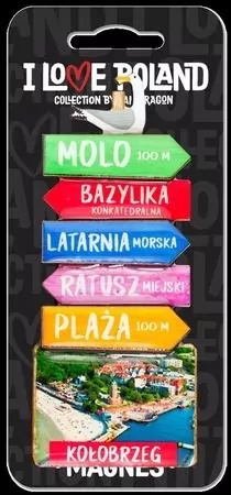 Magnes I love Poland Kołobrzeg ILP-MAG-C-KOL-07 - tantis.pl