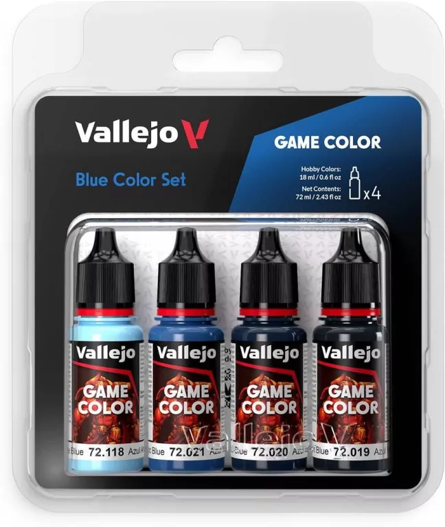 Vallejo: 72.376 - Game Color - Blue Color Set (4 x 18 ml) - tantis.pl