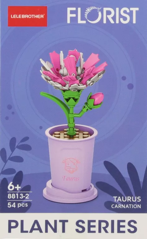 KLOCKI KONSTR KWIATY MIX 8X13X5 MC DISP 12/288 - tantis.pl