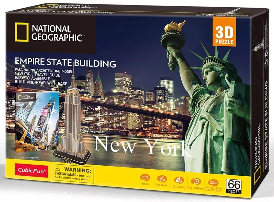 Puzzle 66 3D. Empire State Building. National Geografic - tantis.pl