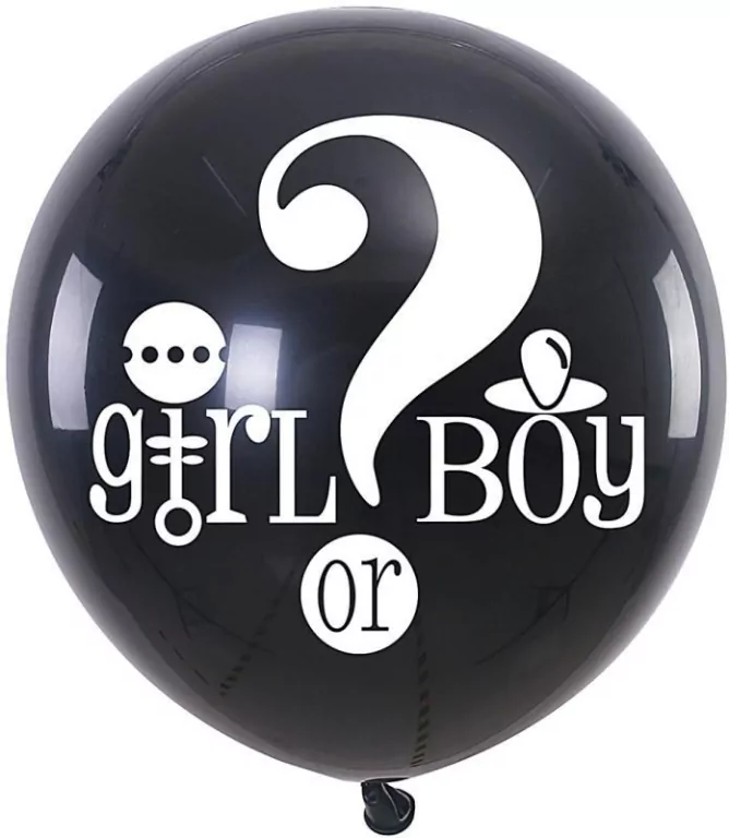 Balon z konfetti GO Girl Or Boy 90cm PARTY GO - tantis.pl