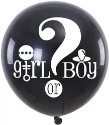 Balon z konfetti GO Girl Or Boy 90cm PARTY GO