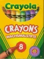 Kredki świecowe 8 kolorów CRAYOLA - tantis.pl
