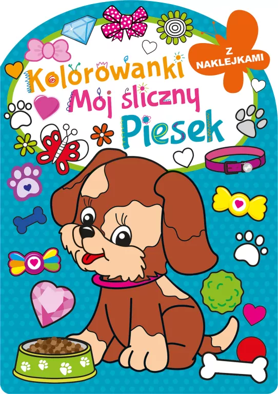 Mój śliczny piesek. Kolorowanka z wykrojnikiem - tantis.pl